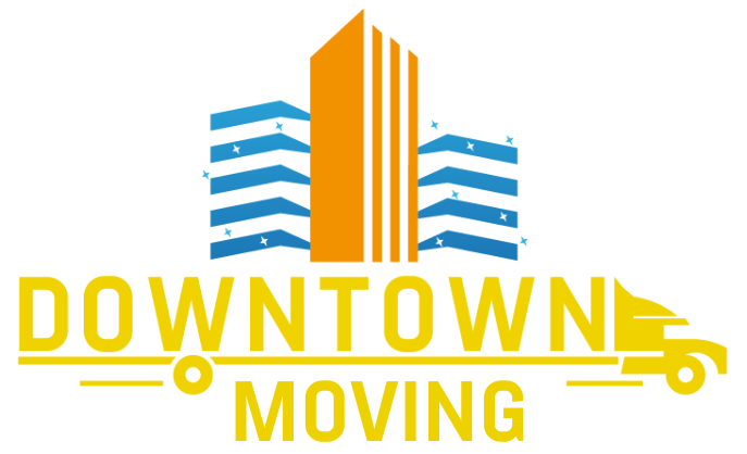 A logo for downtown moving